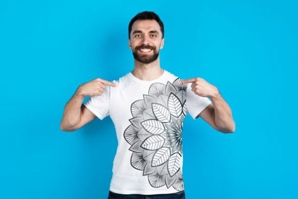 Download Editable Mandala Printed T-shirt Design - Printed Collection