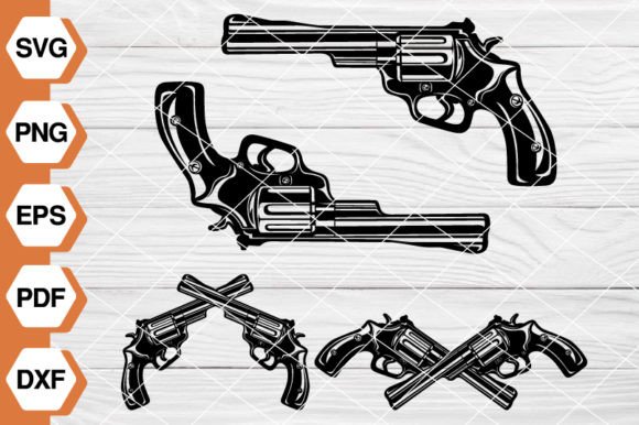 Download Revolver Handgun SVG [EP80] - Gun Collection