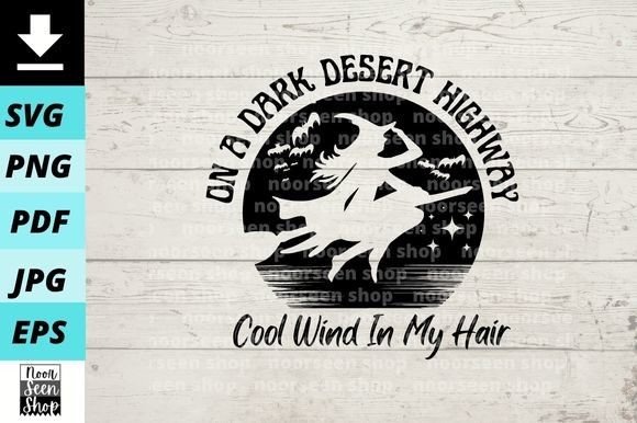 Download Halloween Witch on a Dark Desert - Witch Collection