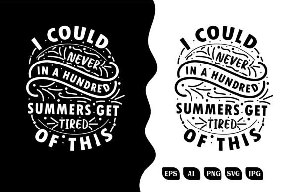 Download Summer Typography Printed T-shirt Design - Printed Collection