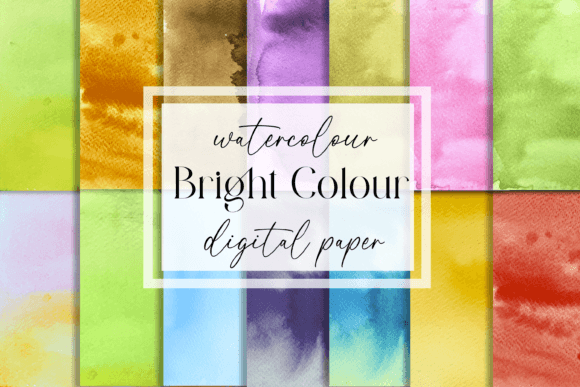 Download Bright Watercolor - Digital Paper - Digital paper Collection