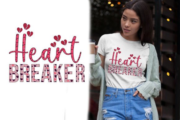 Download Heart Breaker Retro Printed T-Shirt PNG - Printed Collection